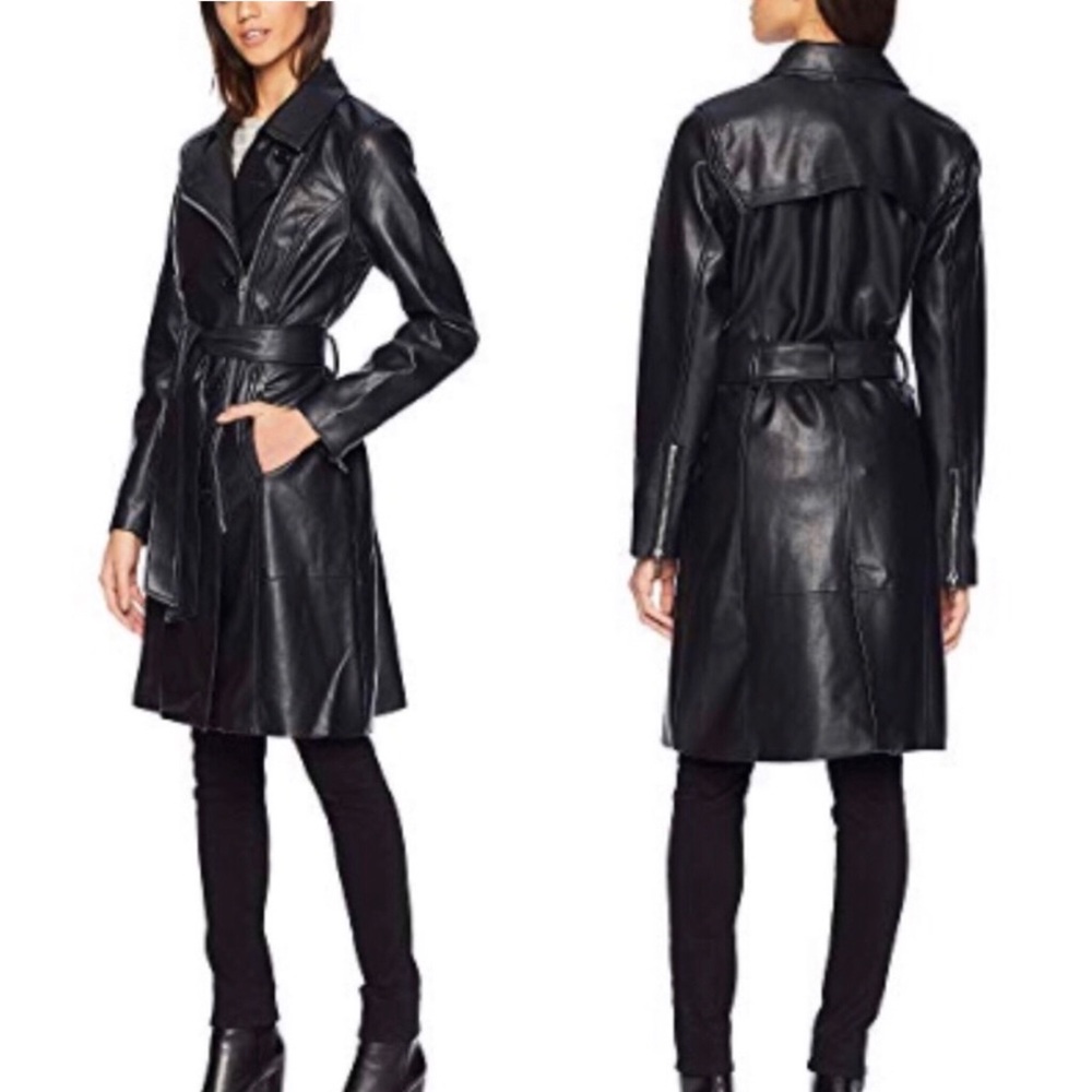 Never Worn! BLANKNYC - Faux Leather Trench Coat